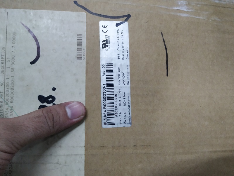 B&r 8lsa54.r0030d300-1 Servo Motor