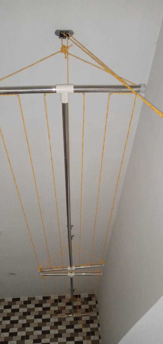 Silver Ceiling Cloth Drying Hanger In Thanjavur