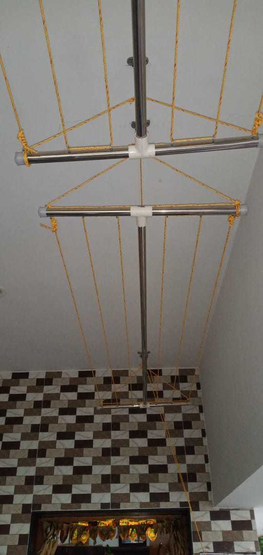 Silver Ceiling Cloth Drying Hanger In Thanjavur