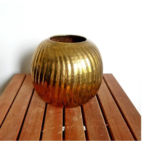 DECORATIVE BRASS PLANTER