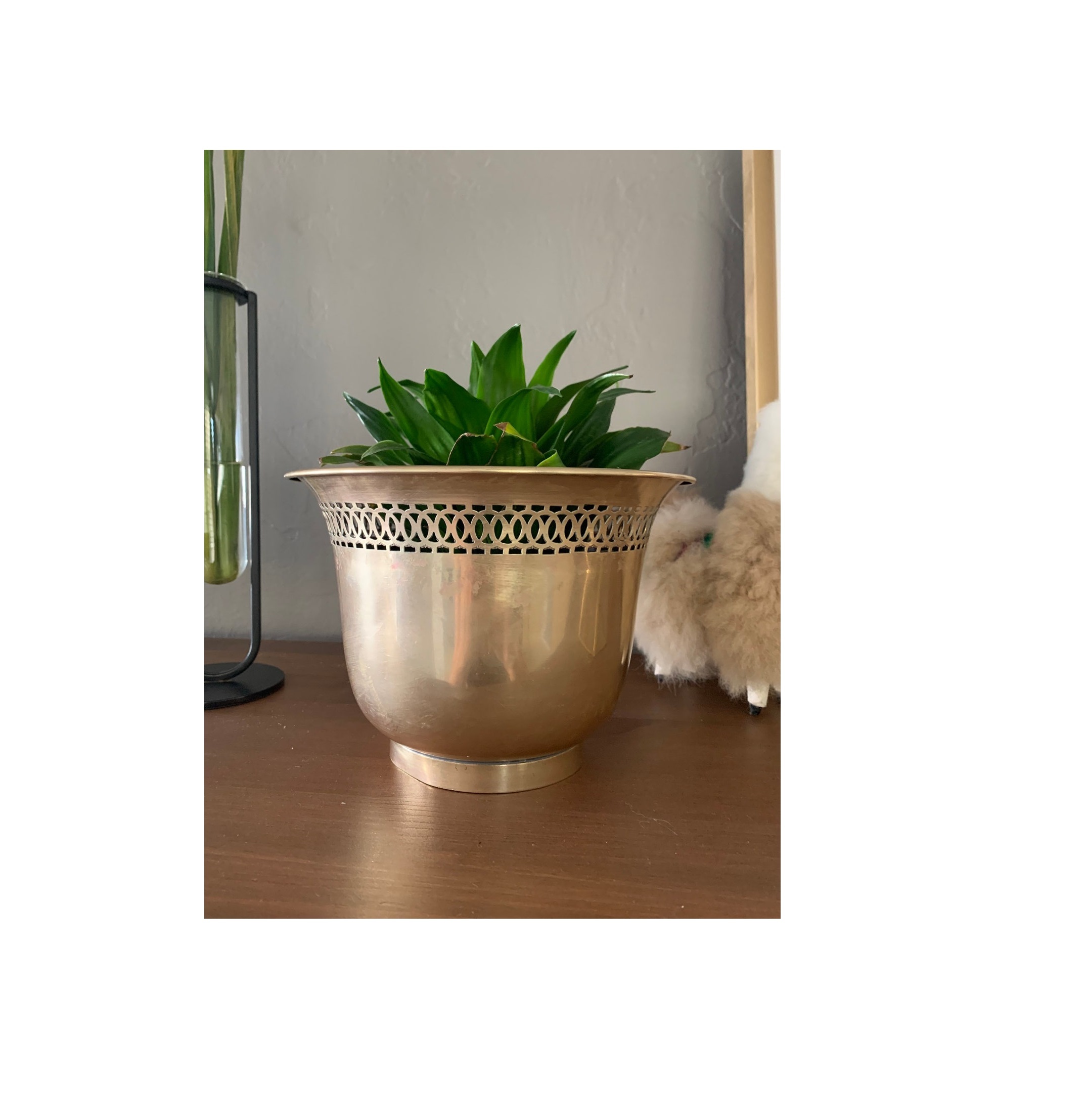 Decorative Brass Planter