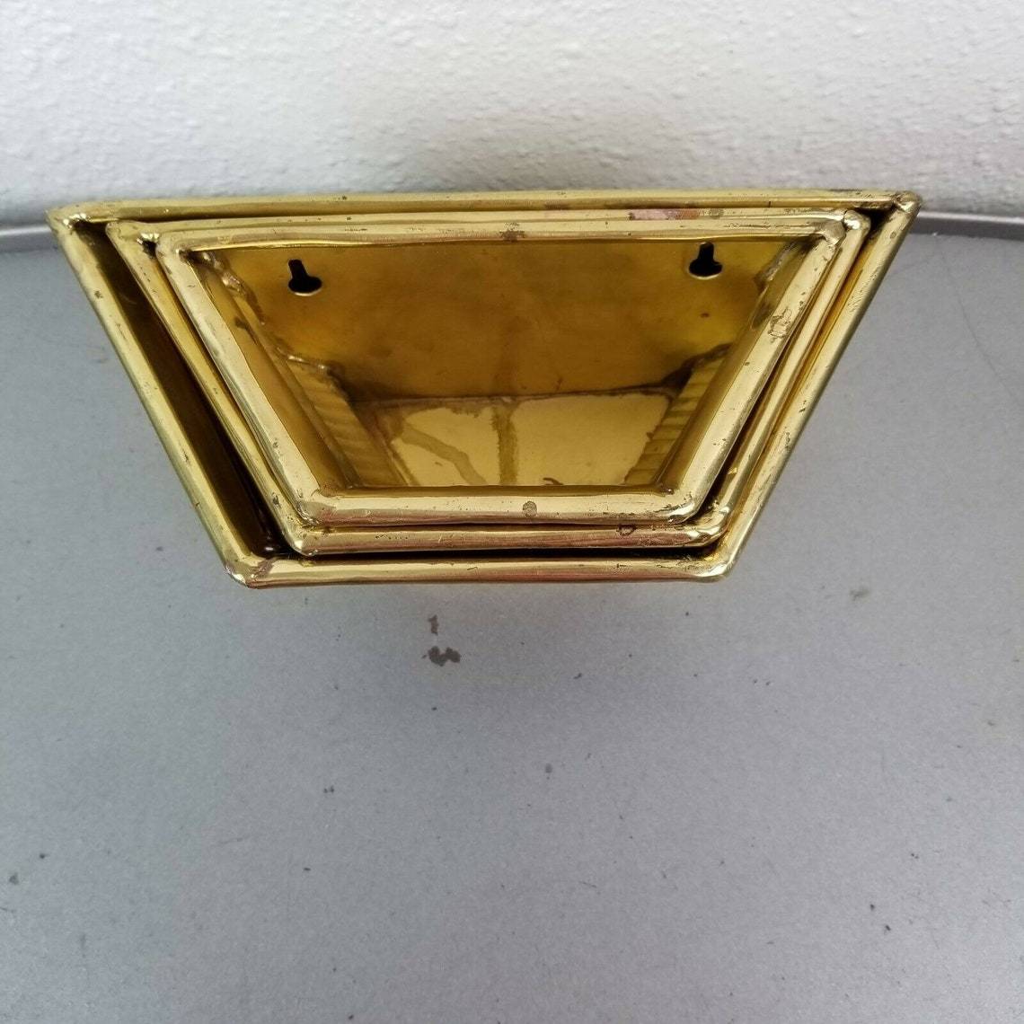 Brass High Quality Polished Full Engraved Planter