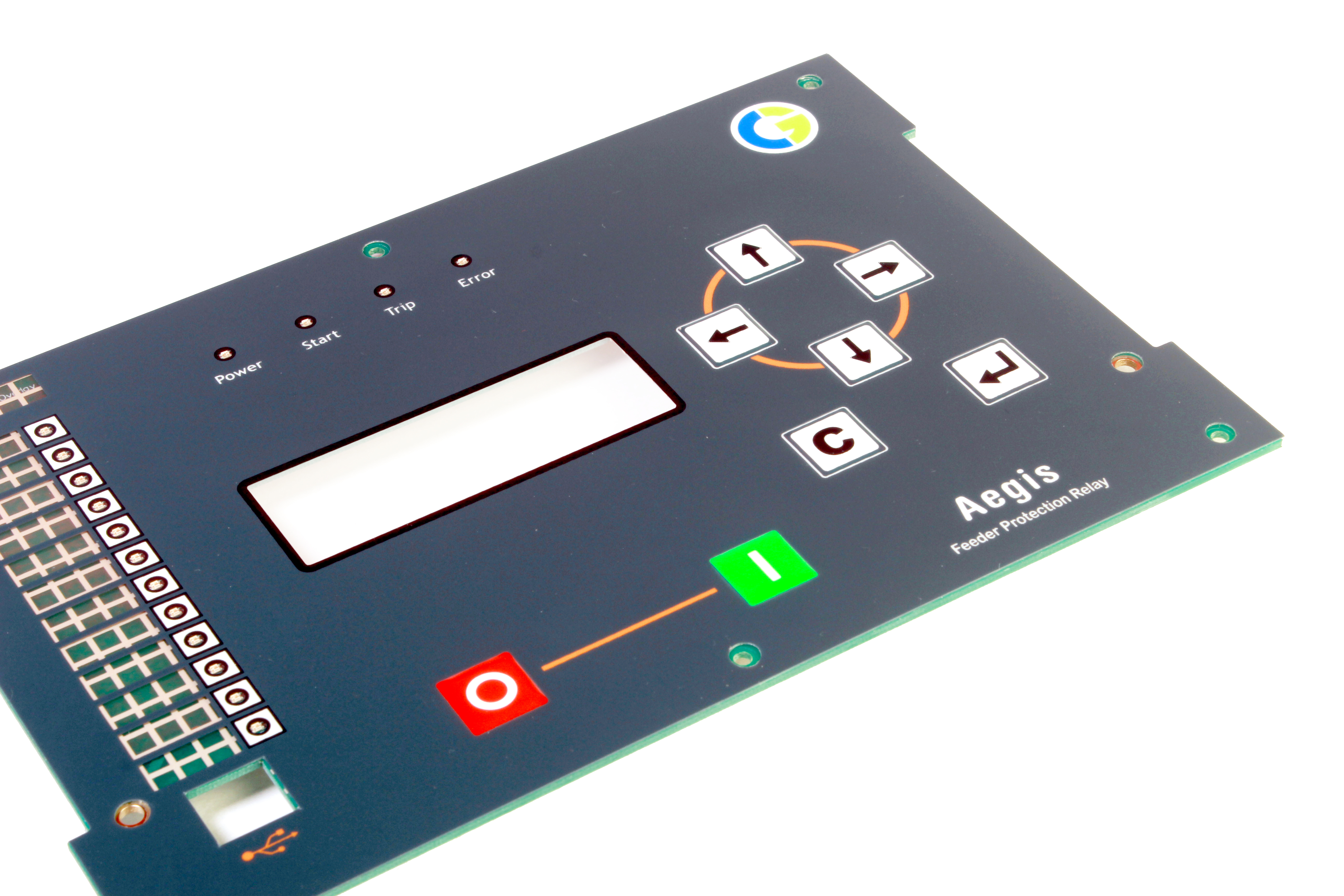 Pcb Based Membrane Keypad - Customized Size, Customized Color | High Quality Esd Protection For Embossed Buttons