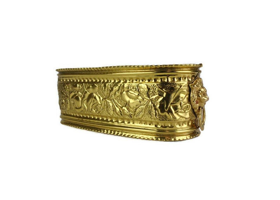 Brass Big Florished Engraved Planter