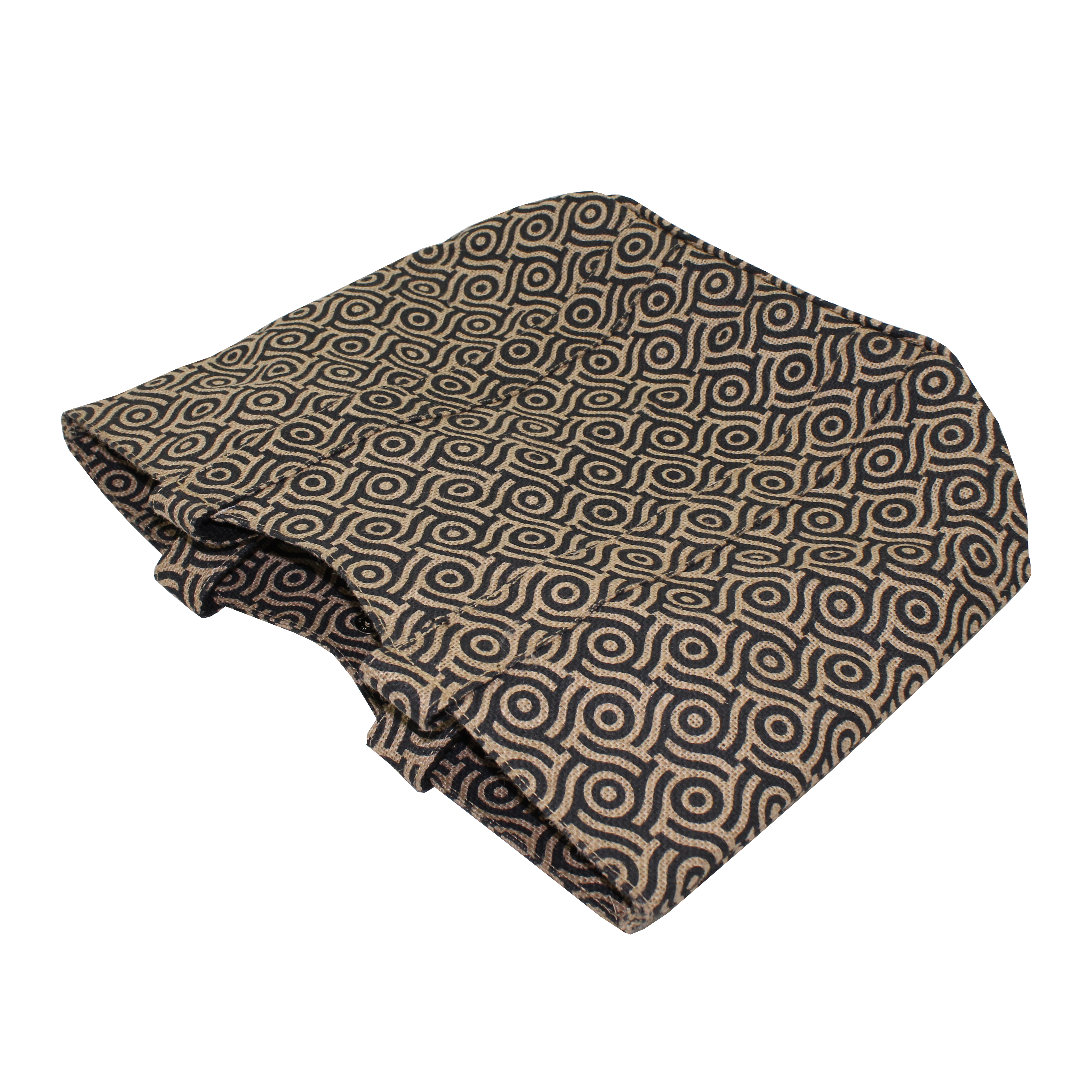 Re-useable Inside Open Coin Mobile Pocket Pp Laminated Jute Beach Bag