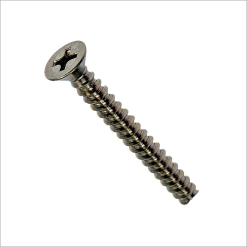 SS Self Tapping Screw - Polished Stainless Steel, Different Size Available, High Quality