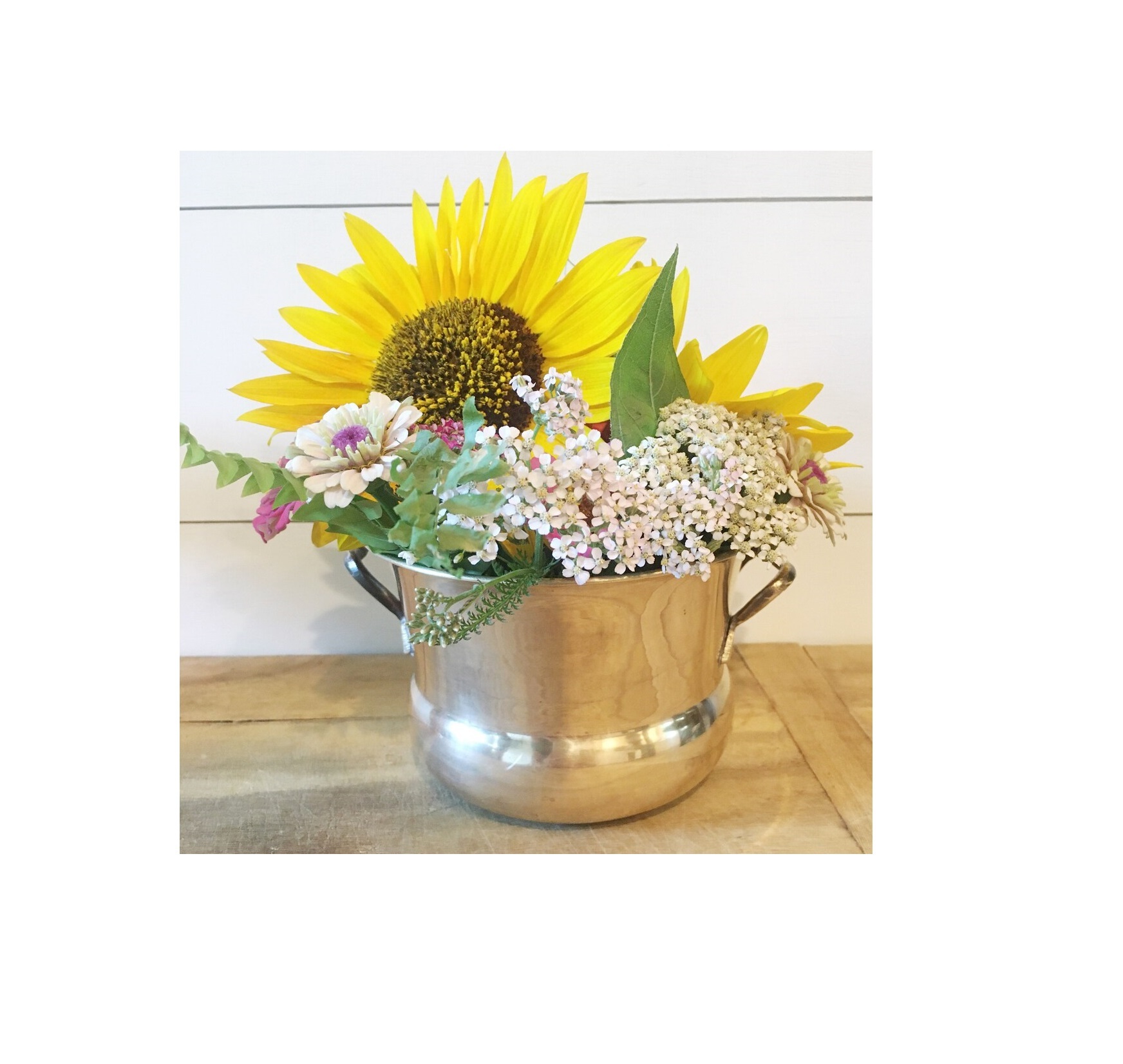 Solid Brass Pot Planter