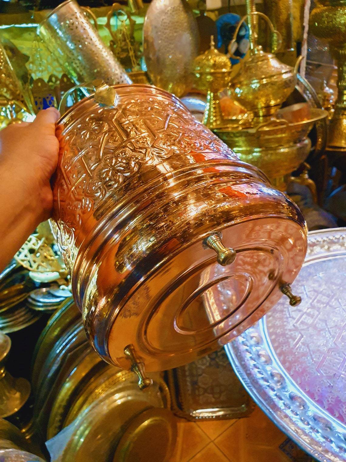 New Brass Round Planter