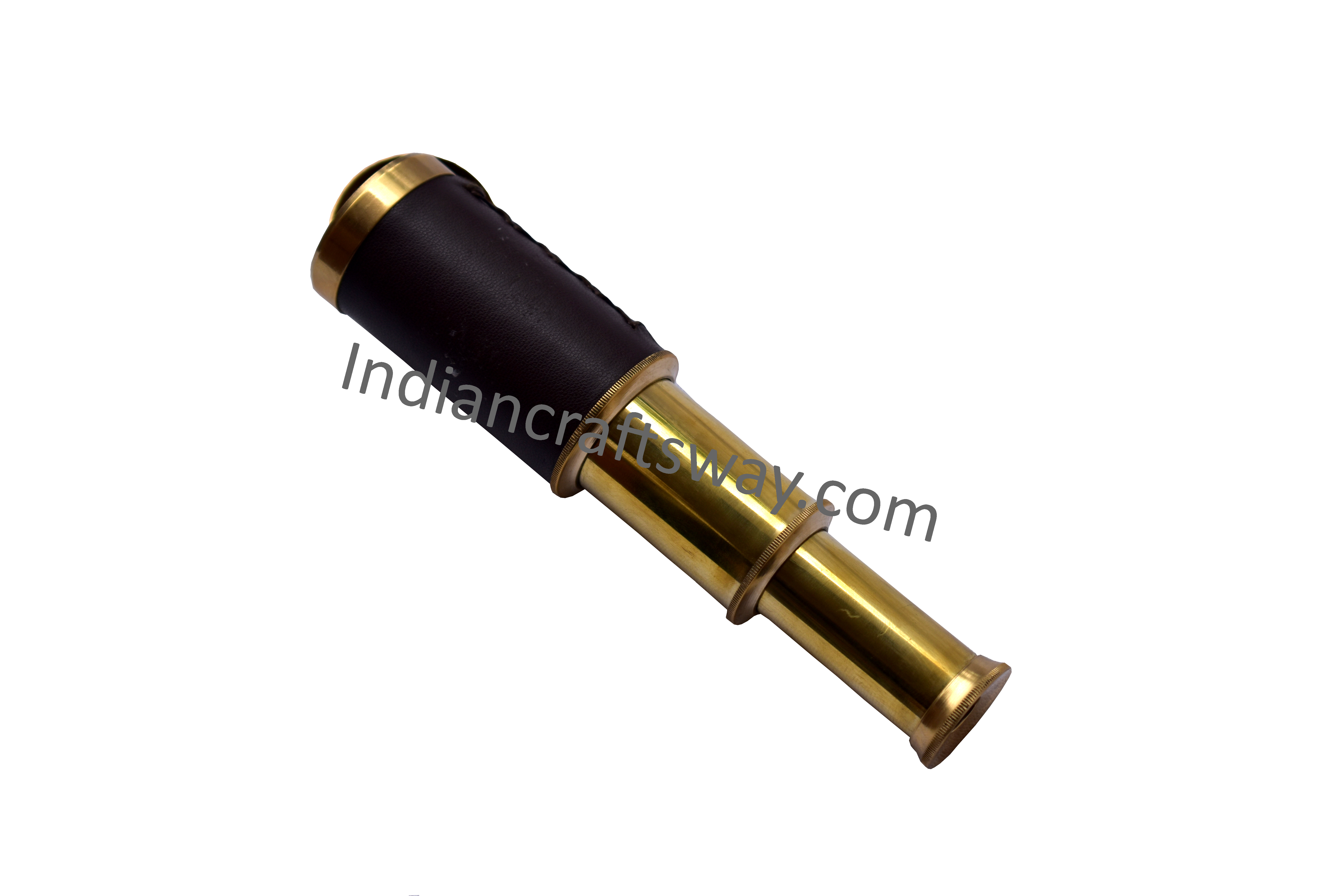Antique Brass Telescope - Color: Brown And Golden