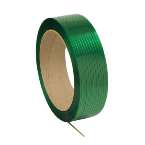 Pet Round Strap Roll - Pet Material, Green Color | Industrial Application For Box Packaging