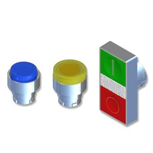 Push Buttons, Led Lamps, On/off Switches , Joysticks, Potentiometers Etc. - Color: Black