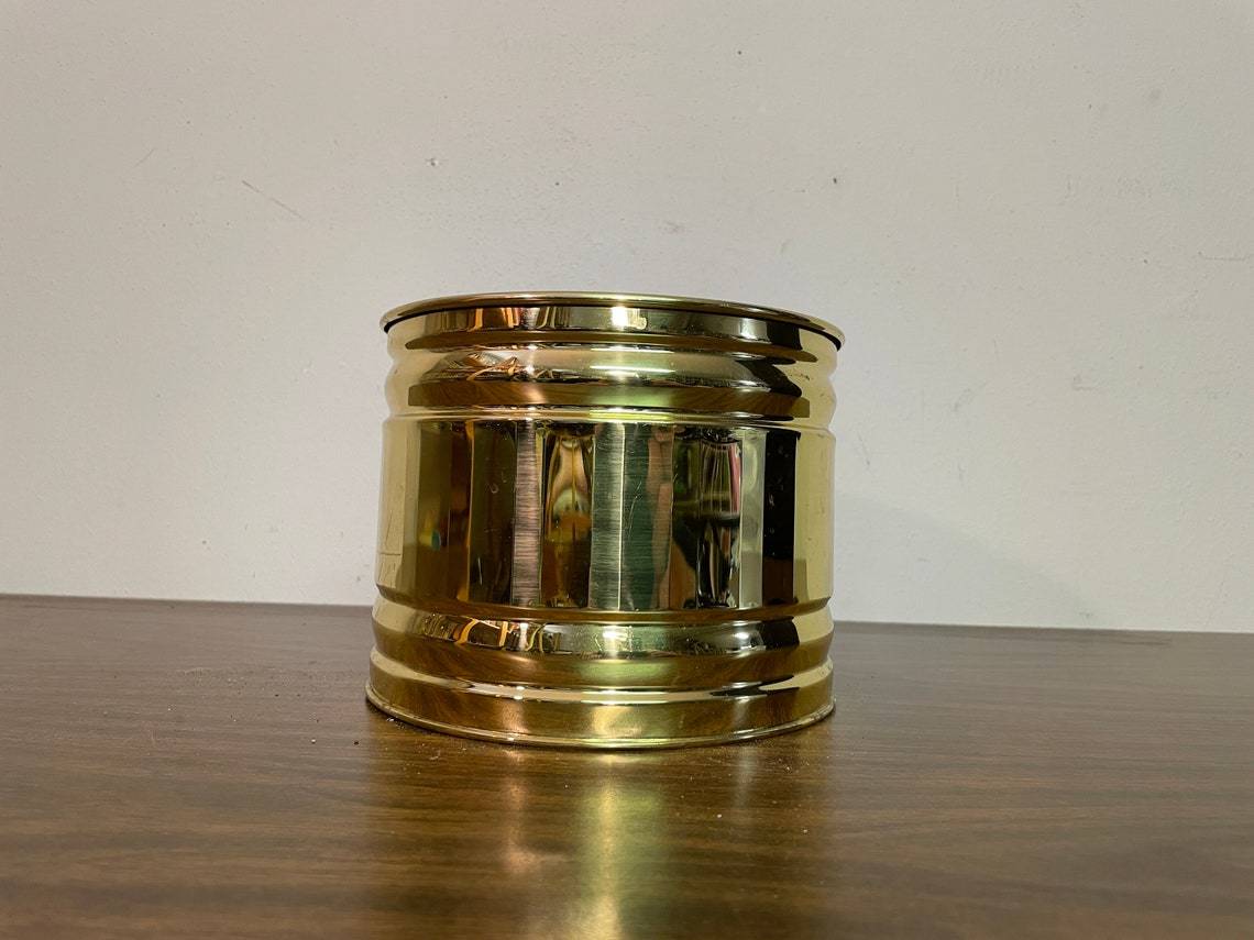 Brass Big Texture Engraved Planter For Garden