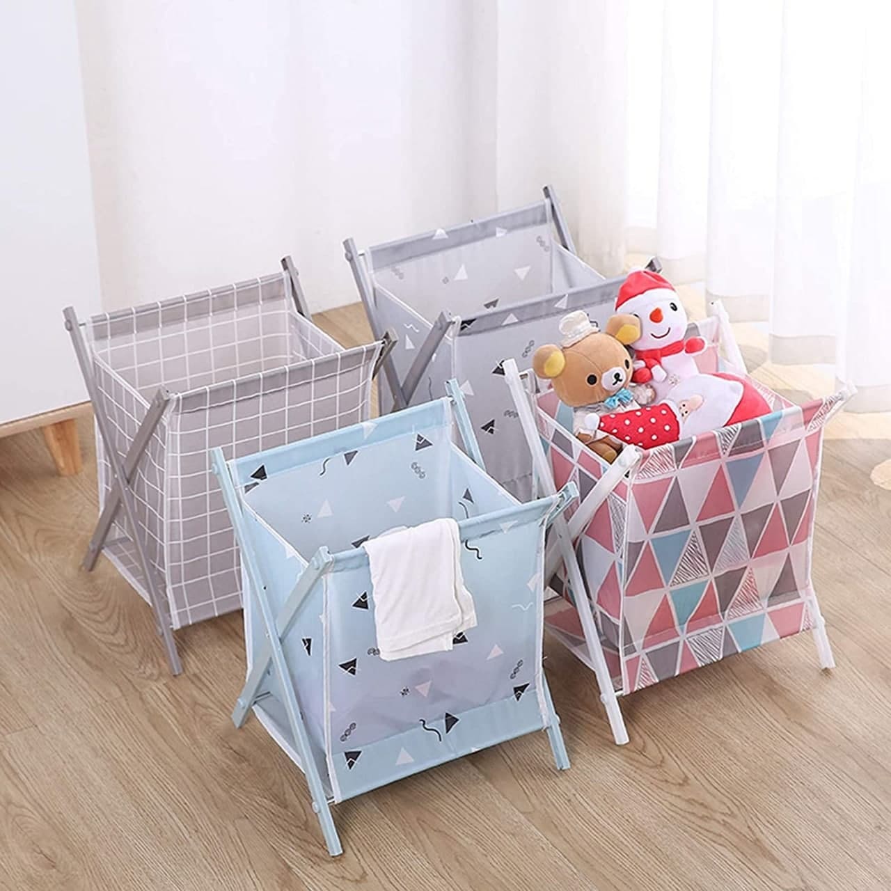 Foldable Laundry Removable Lining Cloth Bag