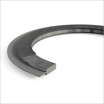 Kammprofile Gasket - Stainless Steel , Standard Size , Black , 1000°C Maximum Working Temp , High Pressure Resistance Up to 250 Bar