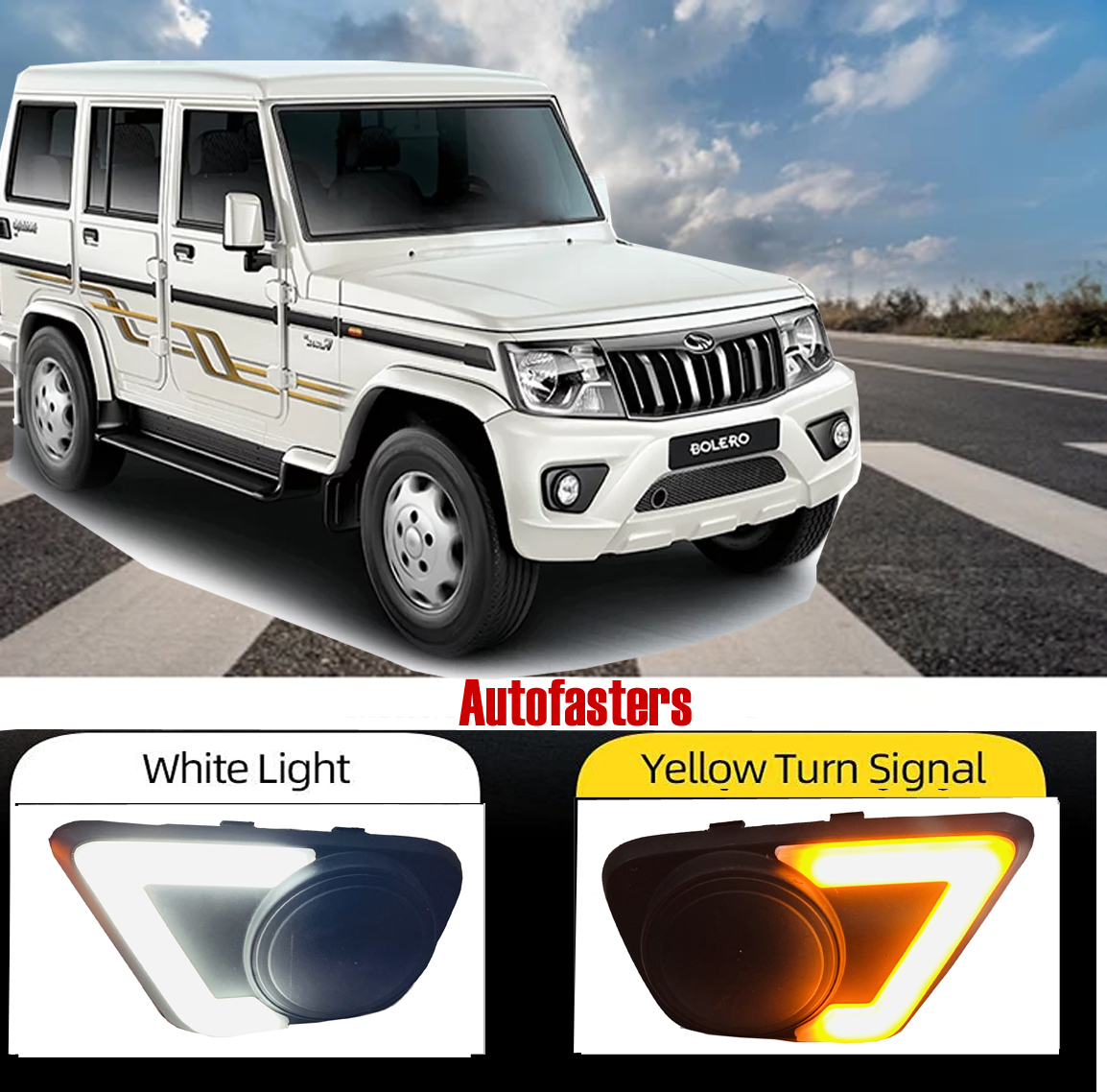 Autofasters Car Led Fog Light With Drl