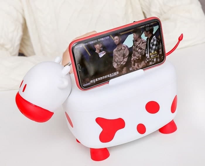 Cow Shaped Tissue Toothpick And Storage Organizer