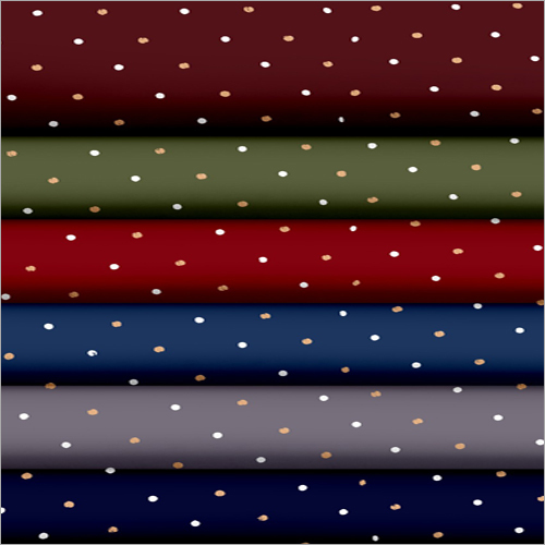 Multicolor Rayon Dot Printed Fabric