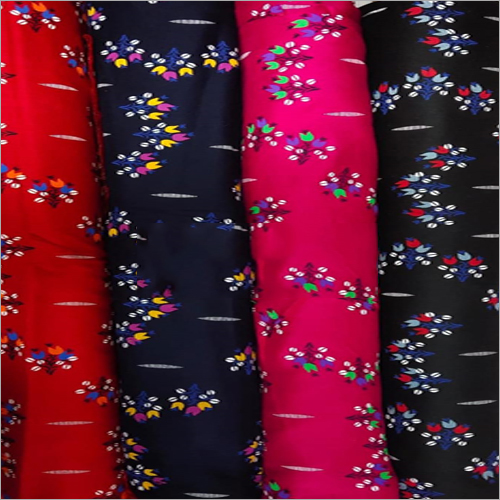Multicolor Textile Rayon Fabric