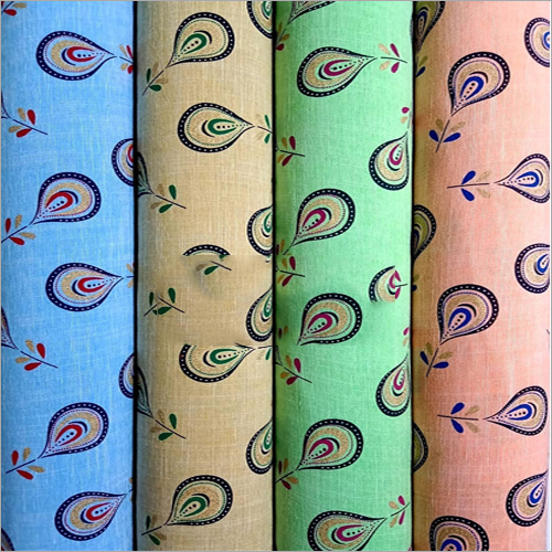 Multicolor Textile Rayon Two Tone Printed Fabric