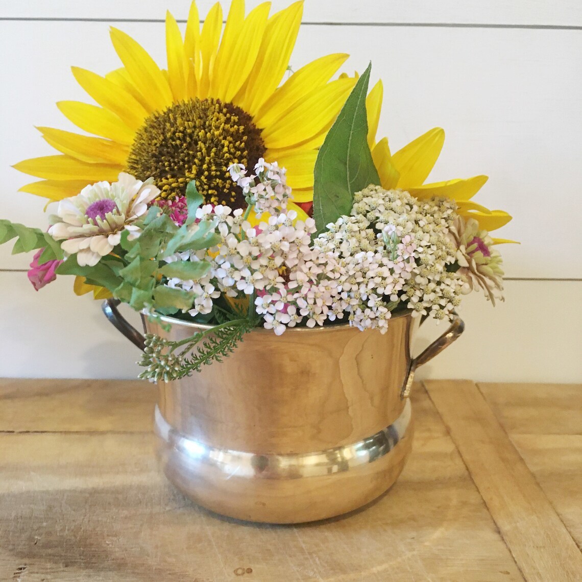 Brass Golden Art Villa Lining Designed Planter