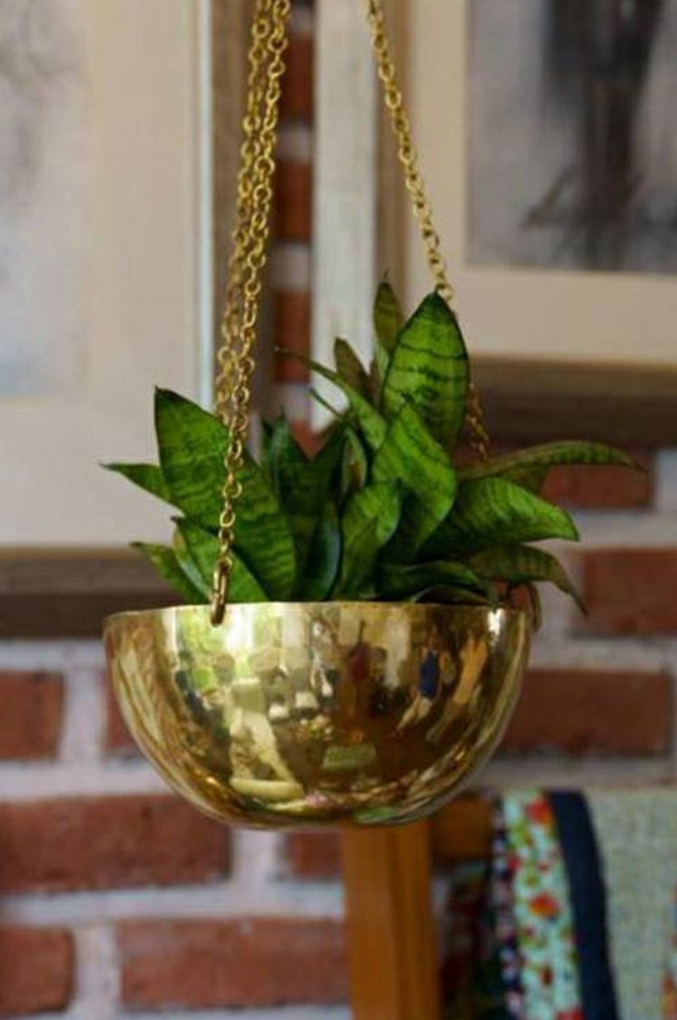 Brass Golden Art Villa Lining Designed Planter