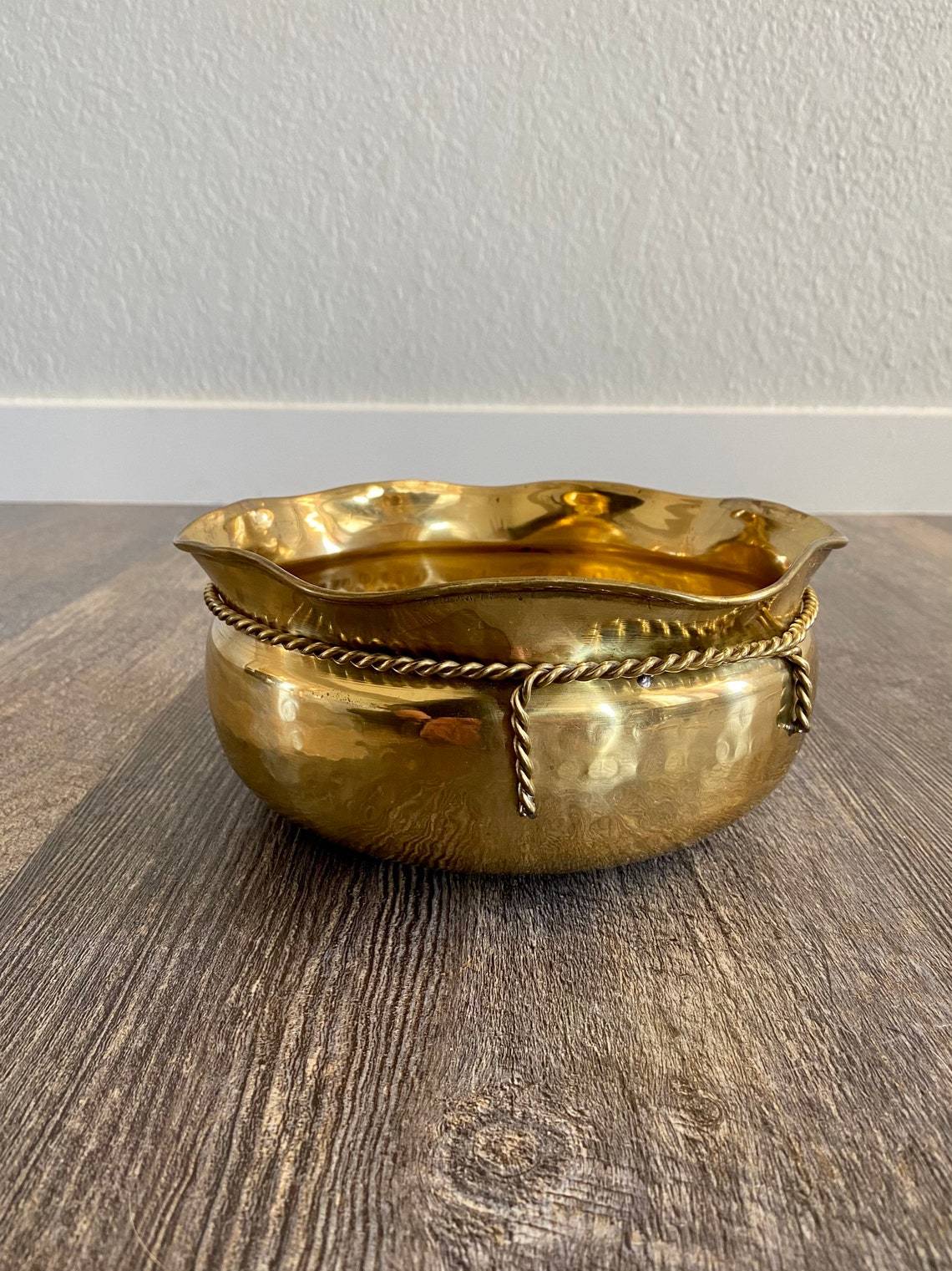 Brass New Design Dotted Planter