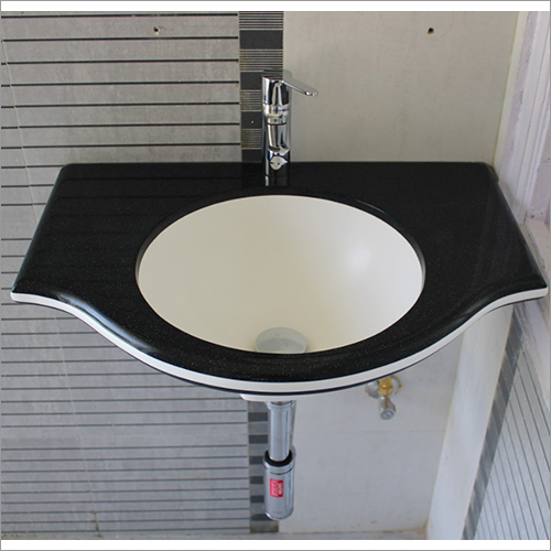Ceramic Wash Basin - One Piece Round Design, Durable Sturdy White Finish