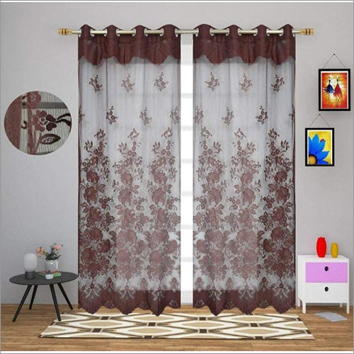 Sheer Curtain - Jacquard Polyester, 48/60/90 Inch Sizes | Plain Dyed, Any Color Options