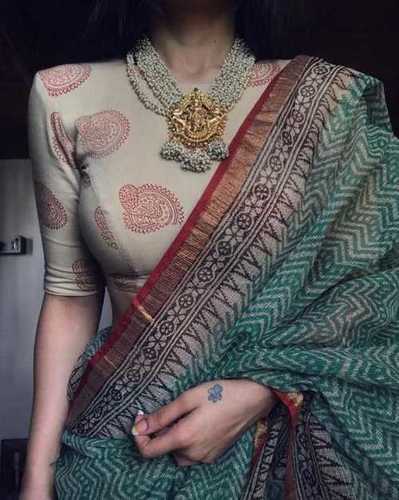 Ladies soft cotton silk saree