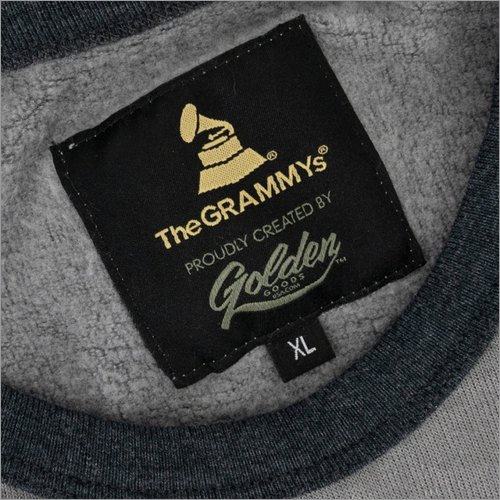 Black & Golden Damask Woven Labels