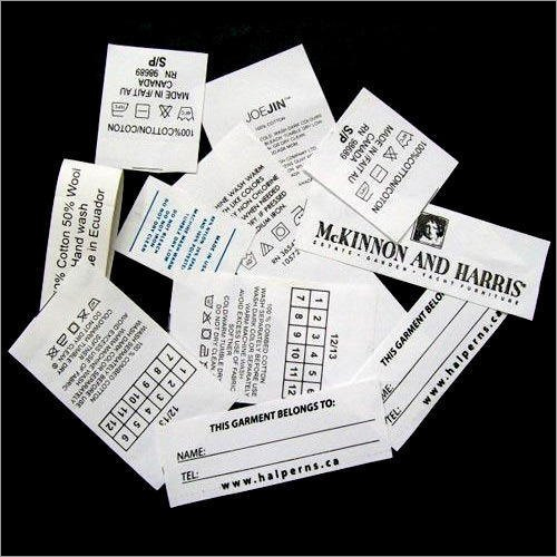 Rectangle Printed Taffeta Labels