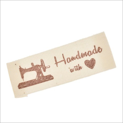 Black Printed Cotton Labels