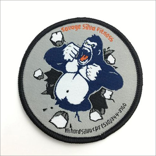 Black Custom Woven Patches