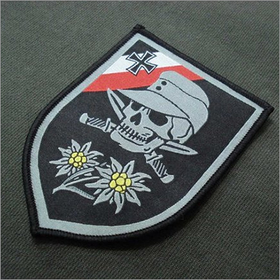 Black Custom Woven Patches