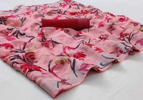 Ladies soft linen saree