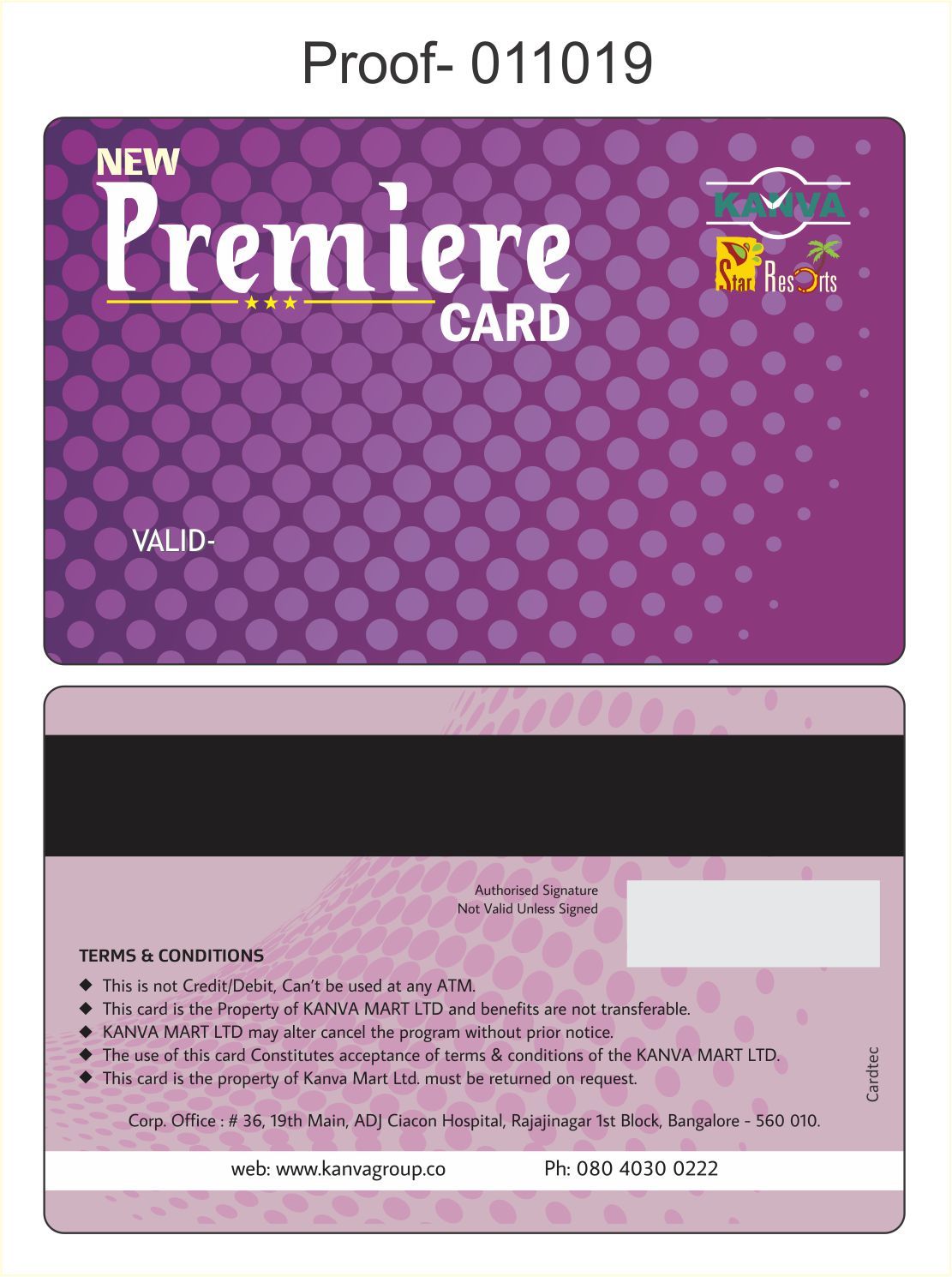 Loyalty Cards - Pvc Material, 85x54mm Size, Multi Color | Matte Or Glossy Finishing, Double-sided, Water-resistant Design