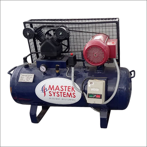 Single Stage Air Compressor - Mild Steel, 03 Horsepower Electric, Standard Size | Low Maintenance, Excellent Performance, Durable Design, Ideal for Industrial Use