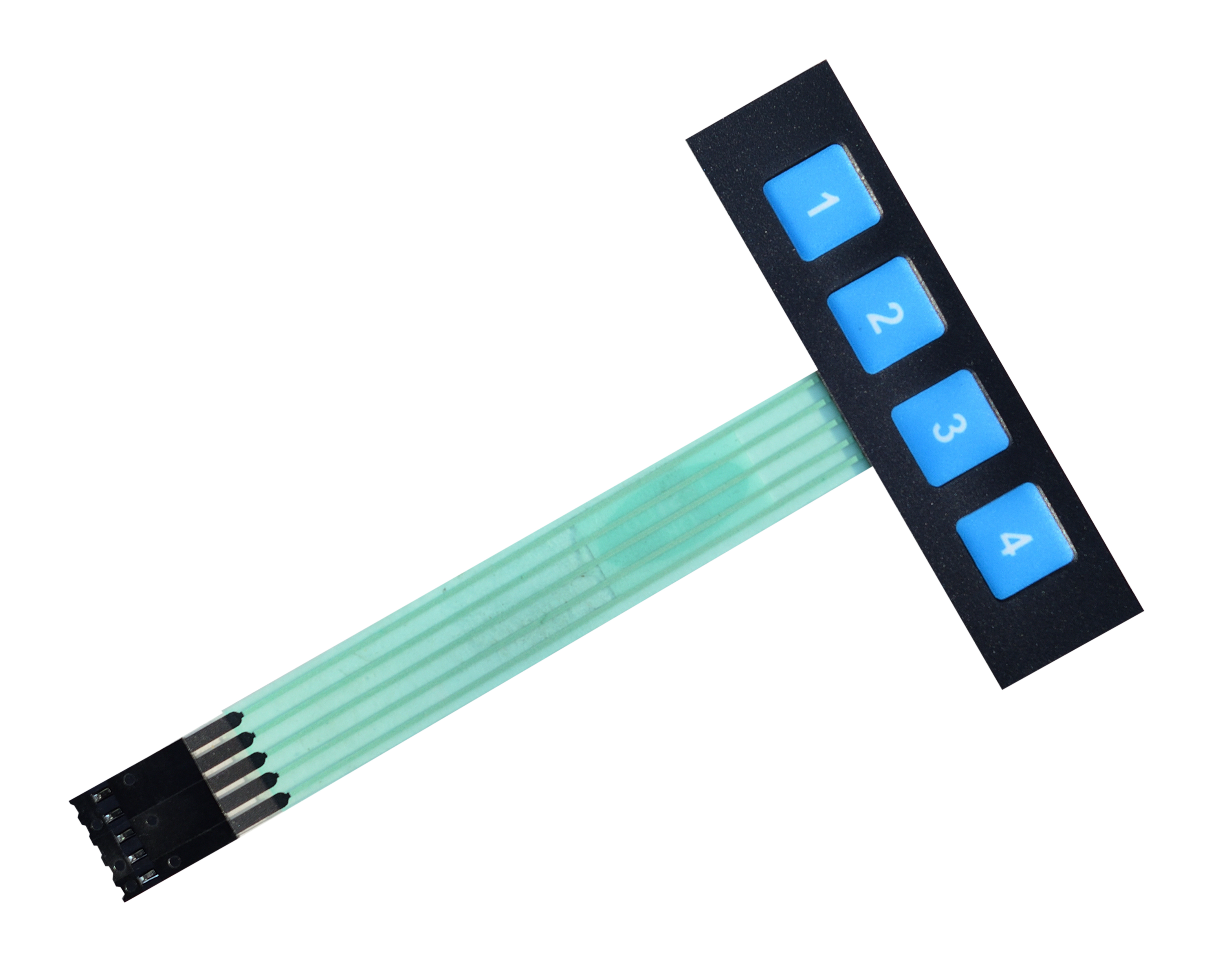 Customized Best Quality 1x4 Matrix Membrane Keypad For Arduino