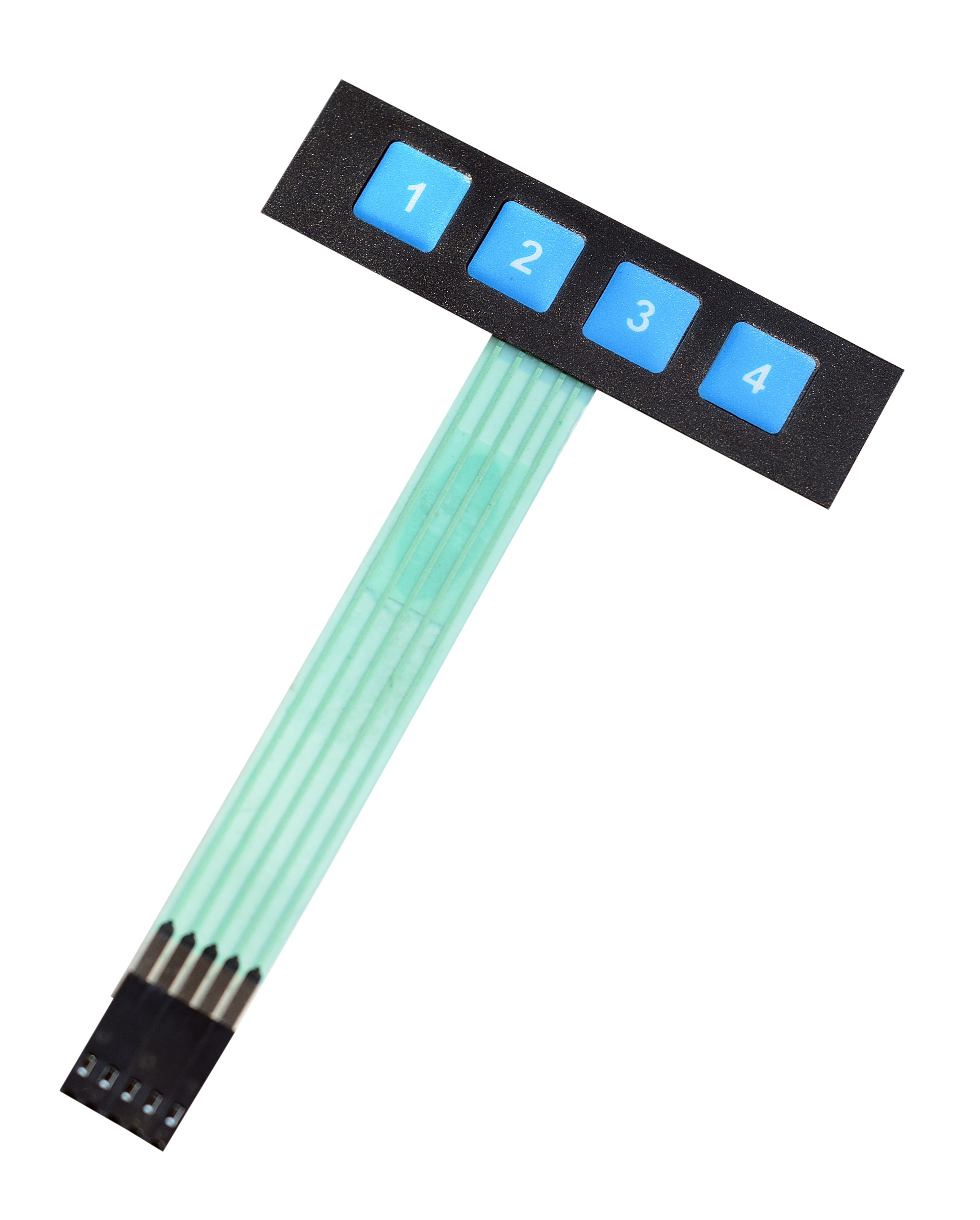 Customized Best Quality 1x4 Matrix Membrane Keypad For Arduino