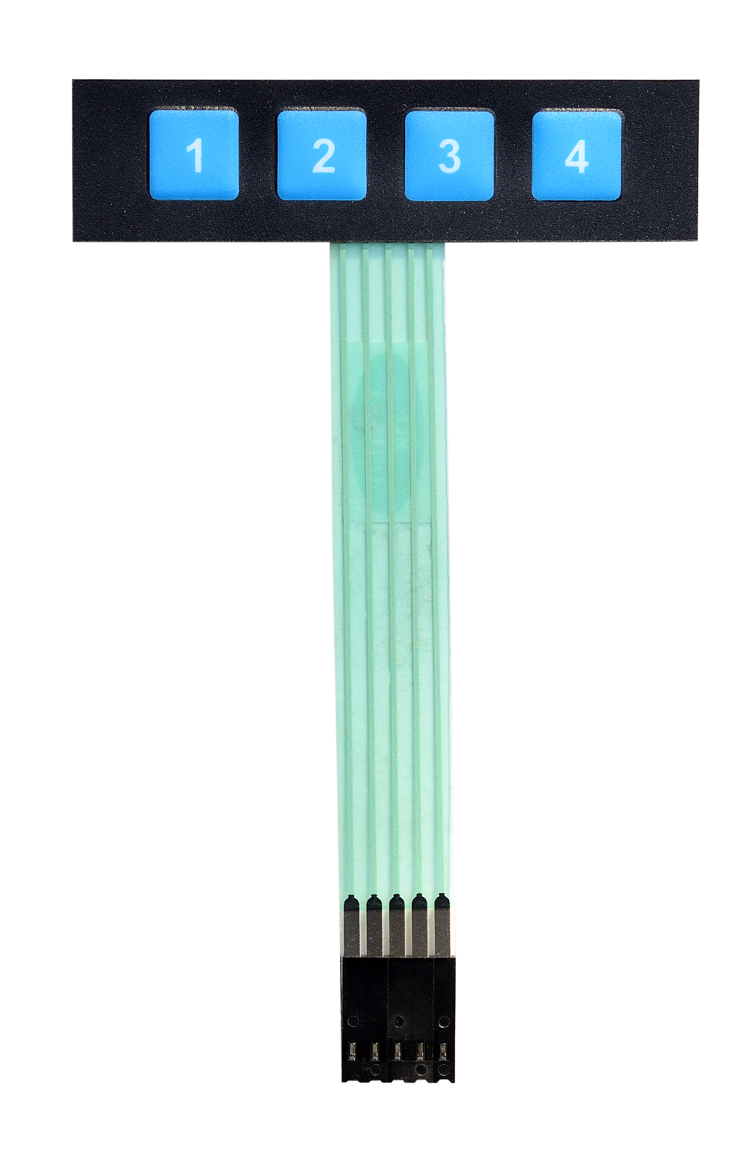 Customized Best Quality 1x4 Matrix Membrane Keypad For Arduino