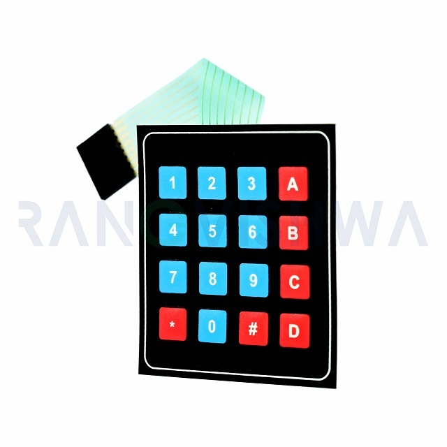 Customized Supreme Quality 4x4 Universal Matrix Membrane Switch Keypad