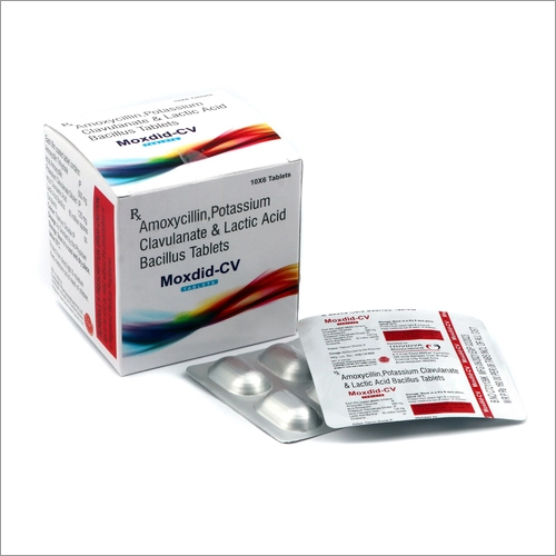 Amoxycillin Tablets - 500MG Amoxycillin + 125MG Potassium Clavulanate + 60Milli Lactobacillus , Antibiotic for Bacterial Infections with Probiotic Support
