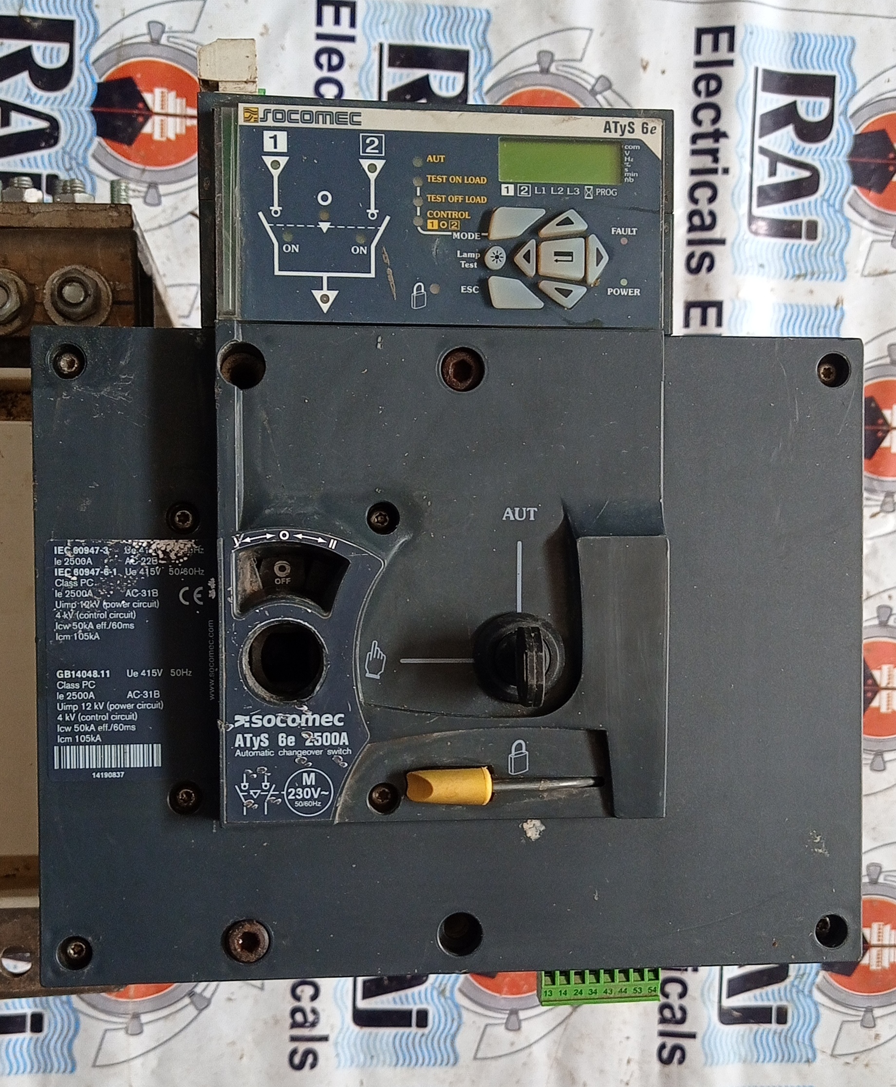 Socomec Atys 6e 2500a Changeover Switch