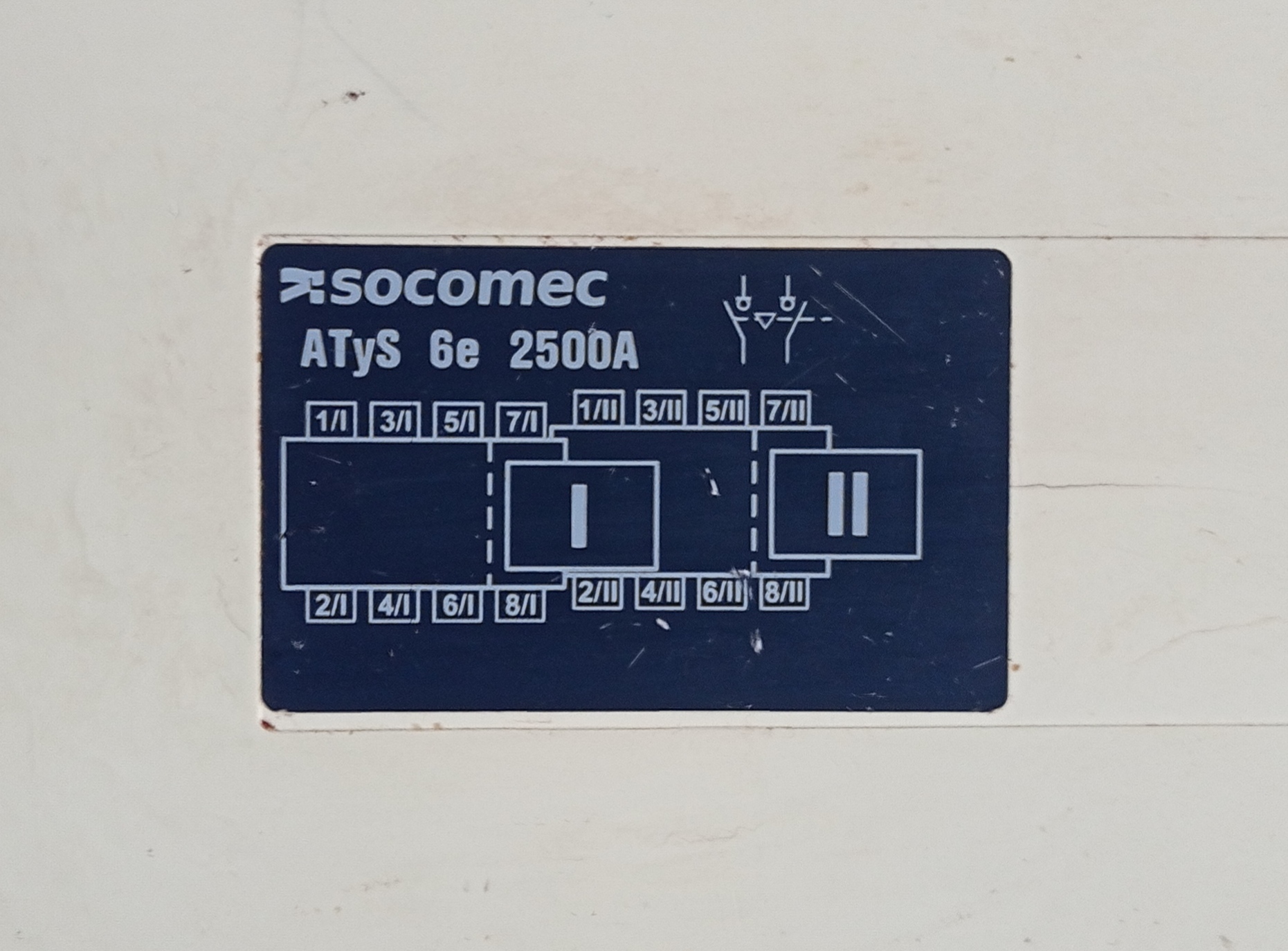 Socomec Atys 6e 2500a Changeover Switch