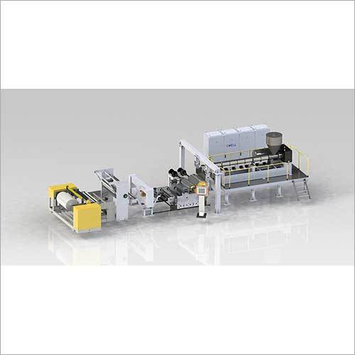 Pe Breathable Film Cling And Embossing Extrusion Line - Metal Construction, White Color | Automated Cutting, High Efficiency, Reliable Performance