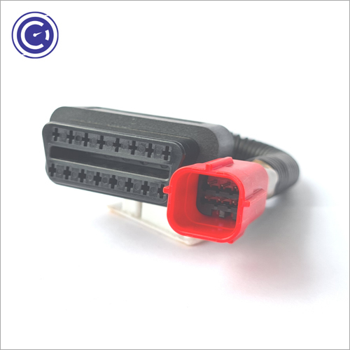 Black Bike Obd2 Connector Cable (Compatible With Honda)