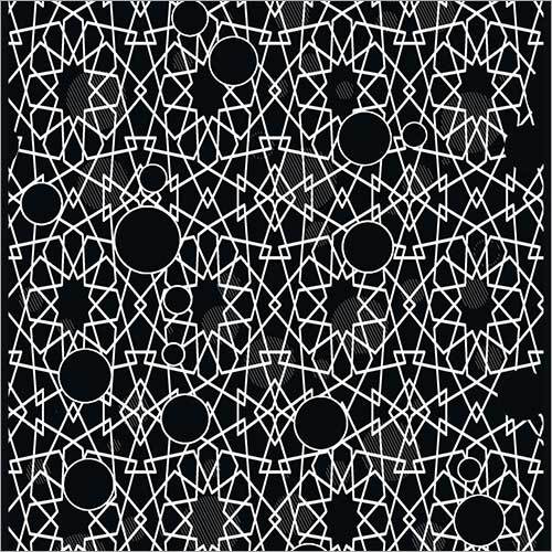 Net Black Floor Tiles