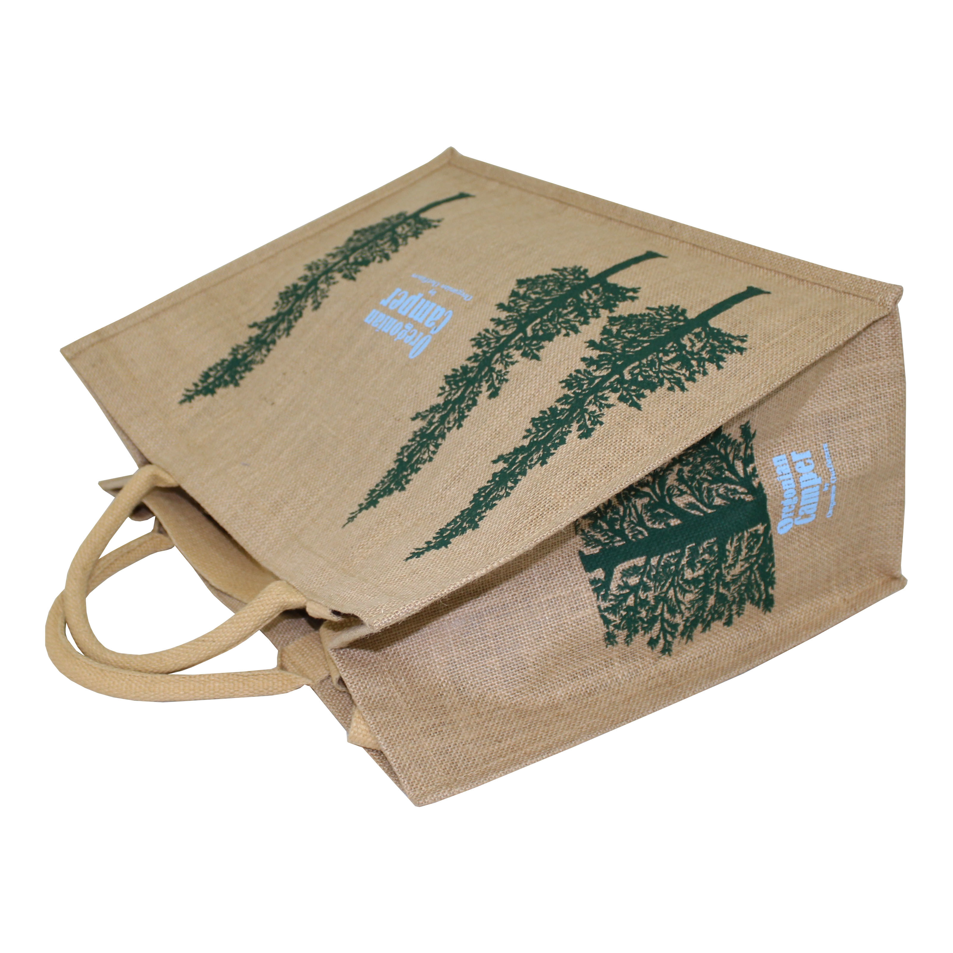 Available In All Color Pp Laminated Jute Shopping Bag With Padded Rope Handle