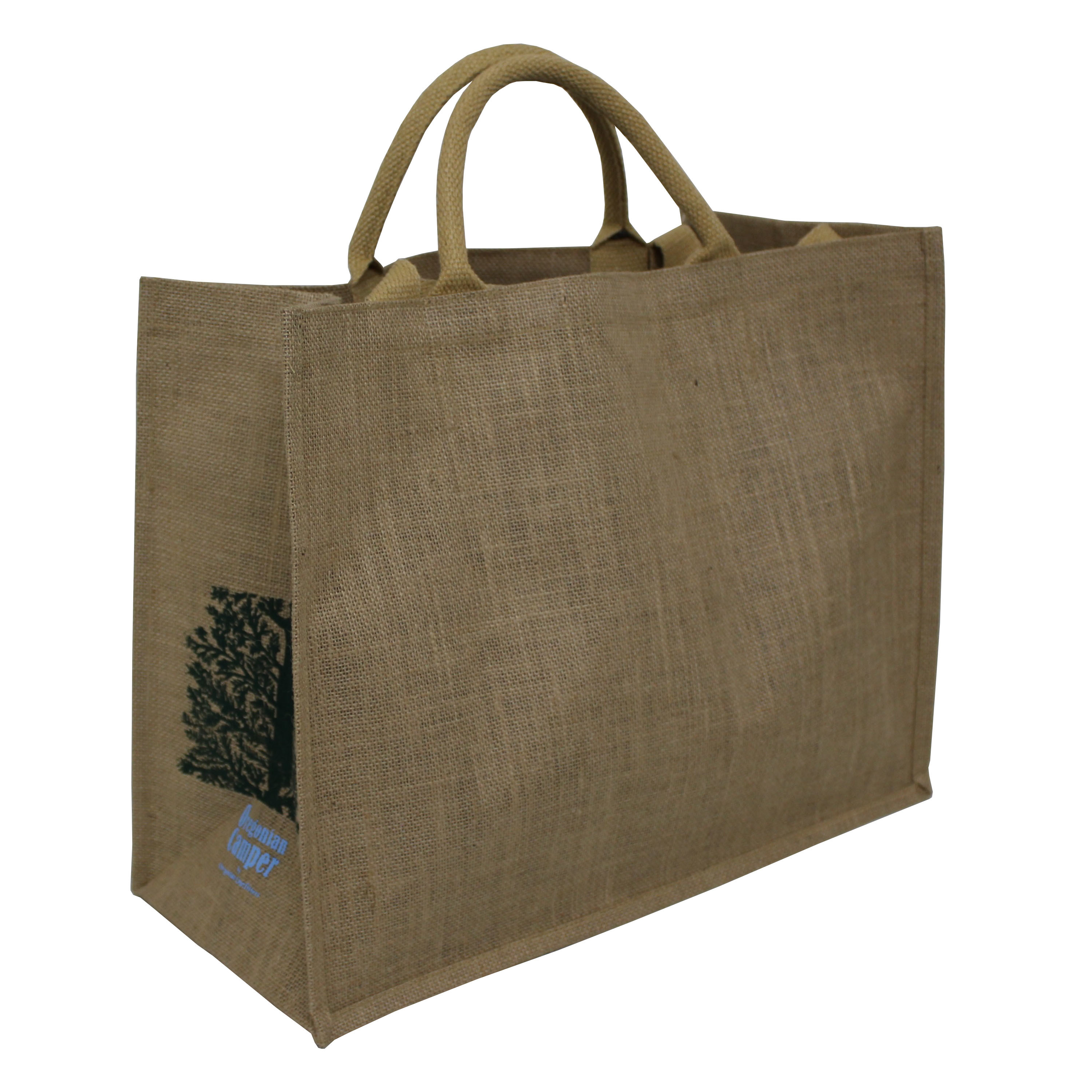 Available In All Color Pp Laminated Jute Shopping Bag With Padded Rope Handle