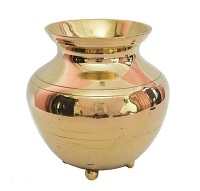 Brass Round Flower Vase